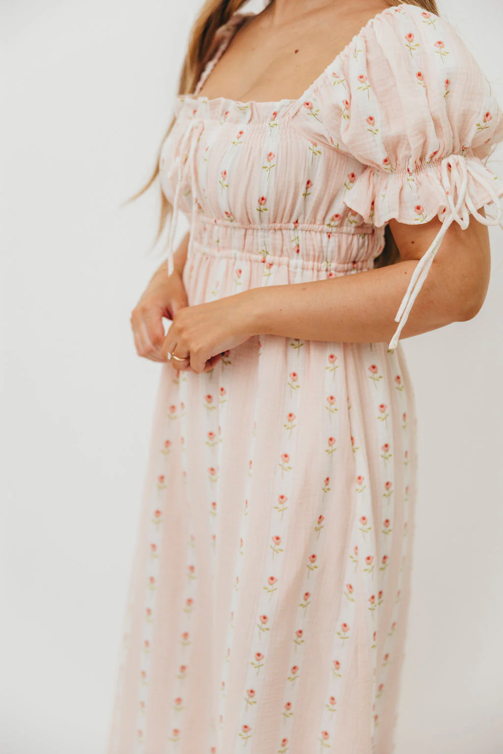 Savanna Steppe 100% Cotton Dress in Pink Rose - Bump Friendly & Inclusive Sizing - Image 10