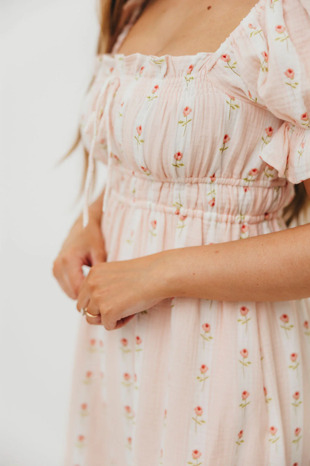 Savanna Steppe 100% Cotton Dress in Pink Rose - Bump Friendly & Inclusive Sizing - Image 11