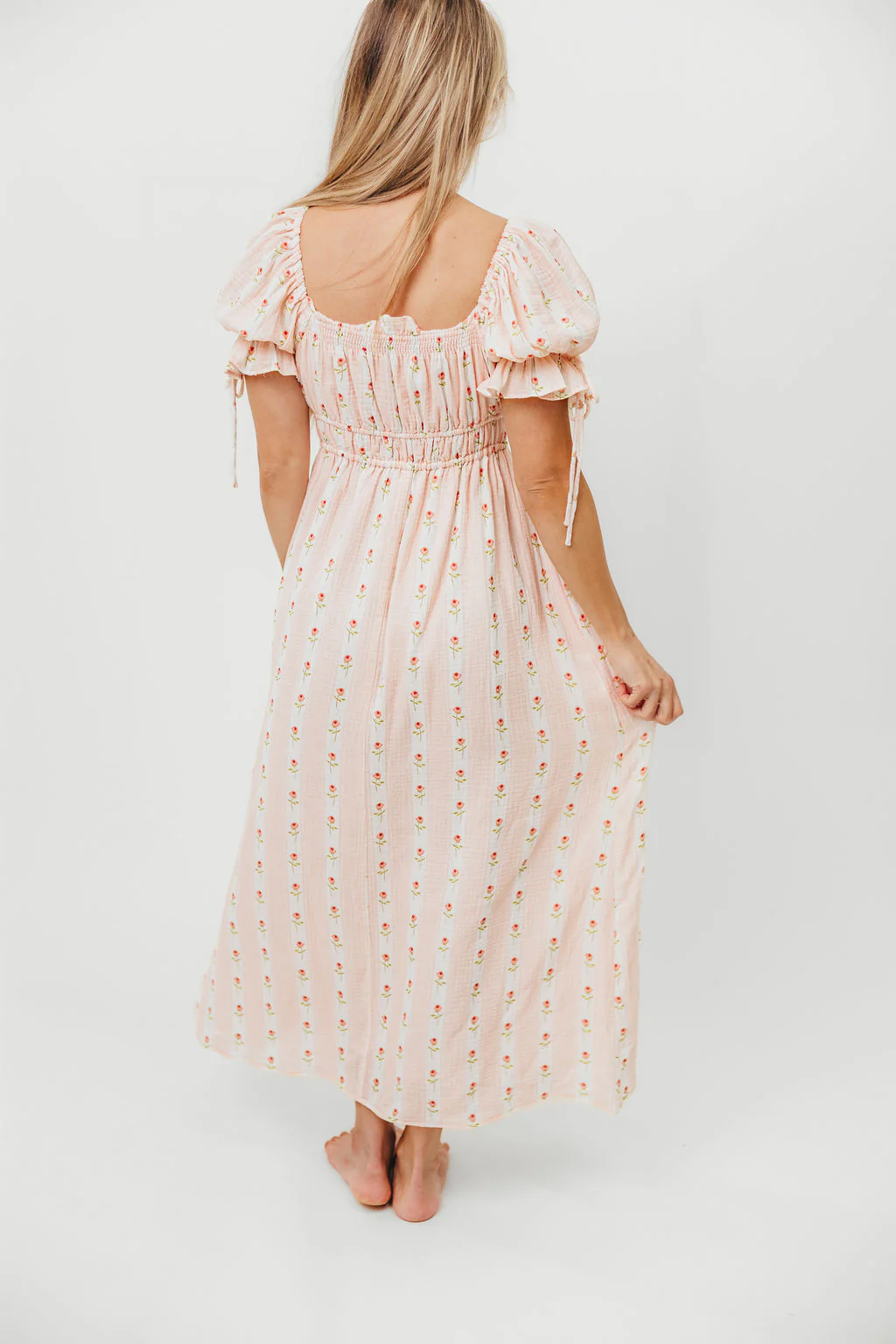 Savanna Steppe 100% Cotton Dress in Pink Rose - Bump Friendly & Inclusive Sizing - Image 5
