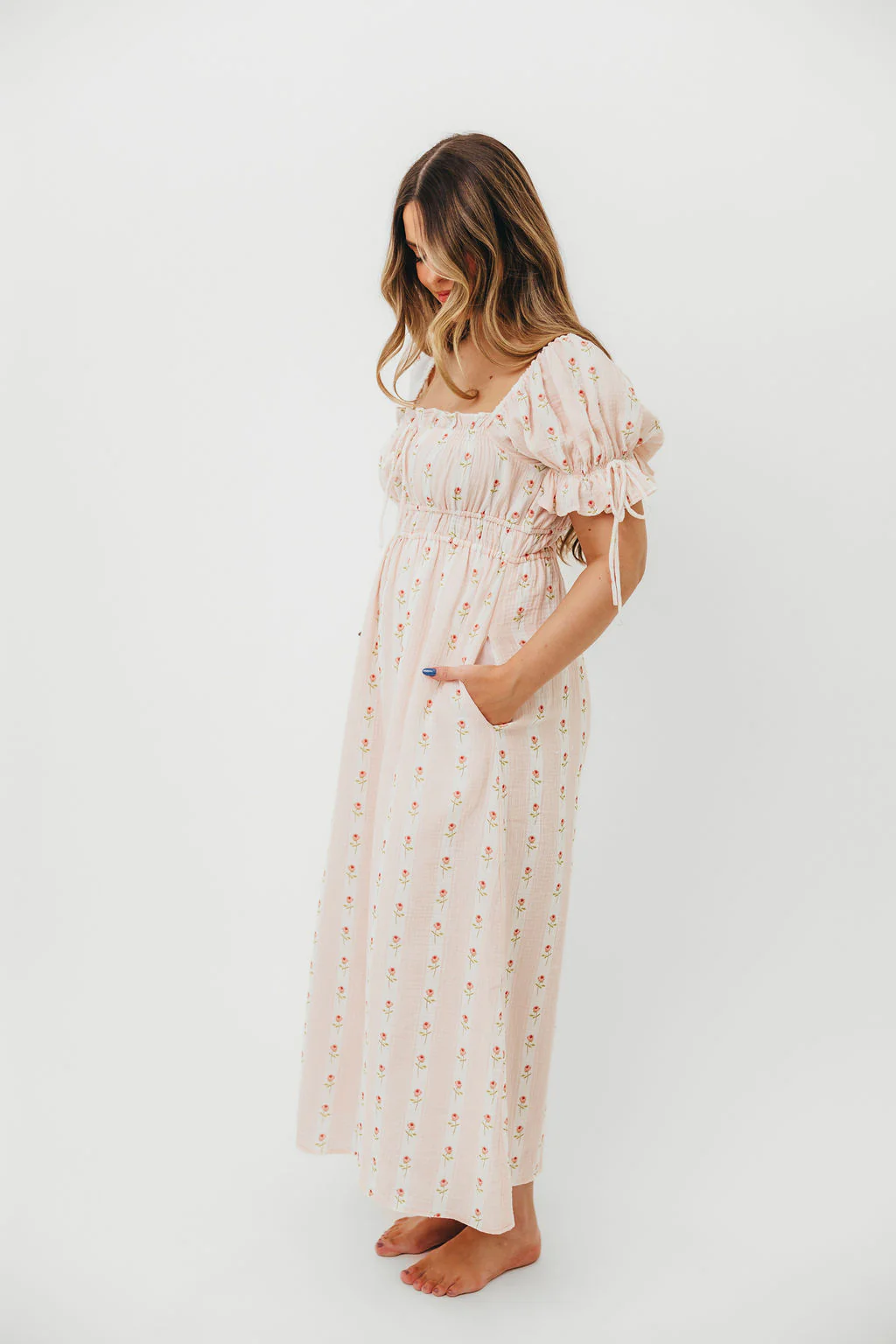 Savanna Steppe 100% Cotton Dress in Pink Rose - Bump Friendly & Inclusive Sizing - Image 7
