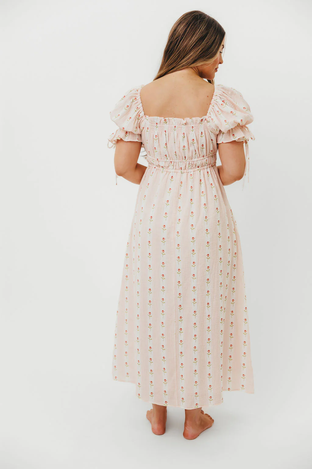 Savanna Steppe 100% Cotton Dress in Pink Rose - Bump Friendly & Inclusive Sizing - Image 8