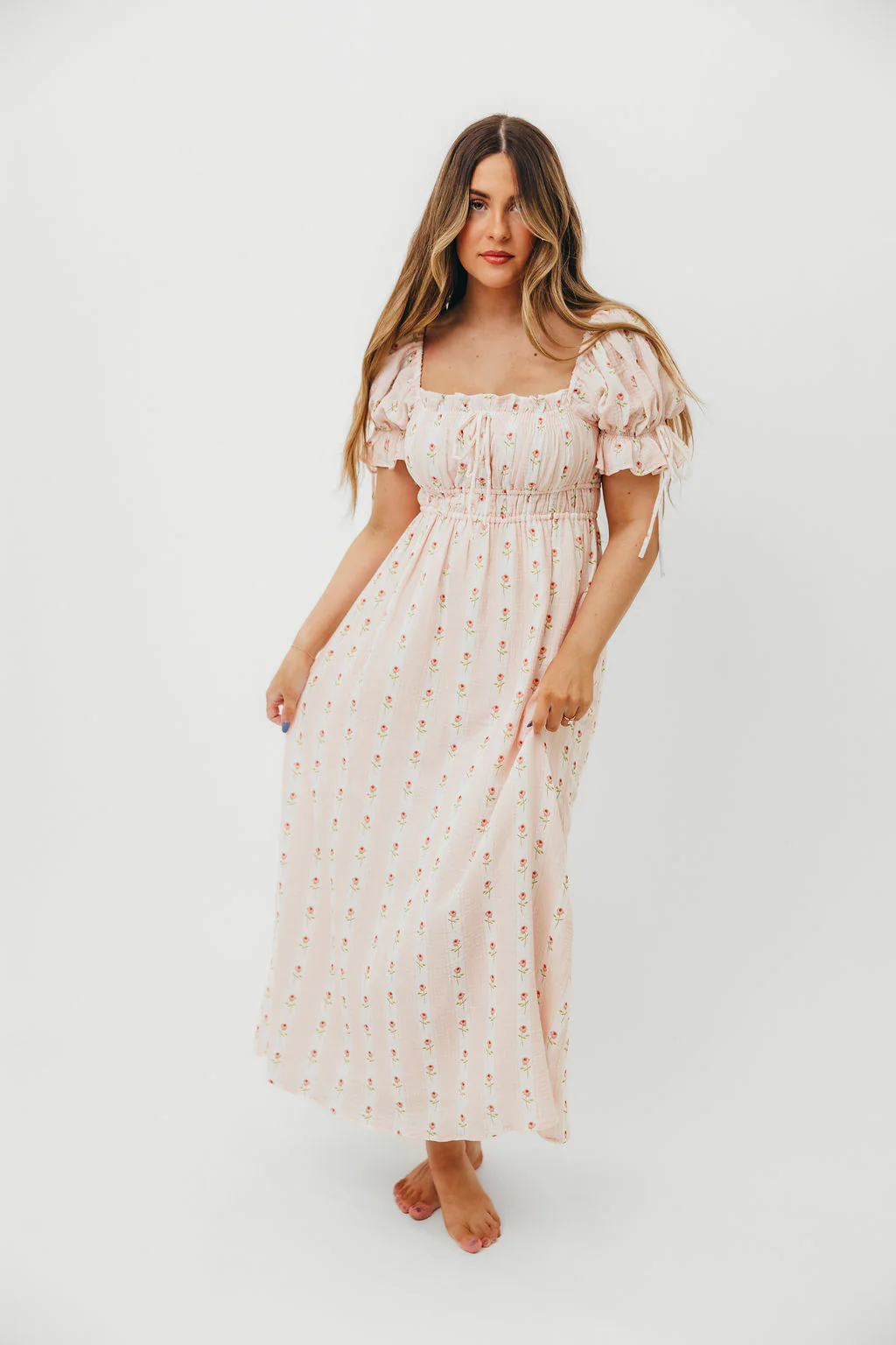 Savanna Steppe 100% Cotton Dress in Pink Rose - Bump Friendly & Inclusive Sizing - Image 9