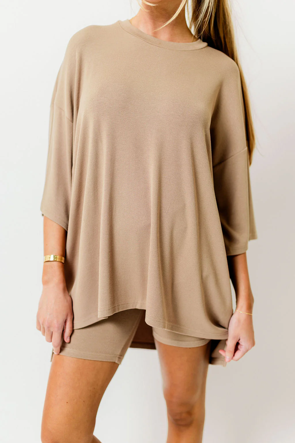 All Weekend Long Set Short Sleeves Biscotti - Image 12
