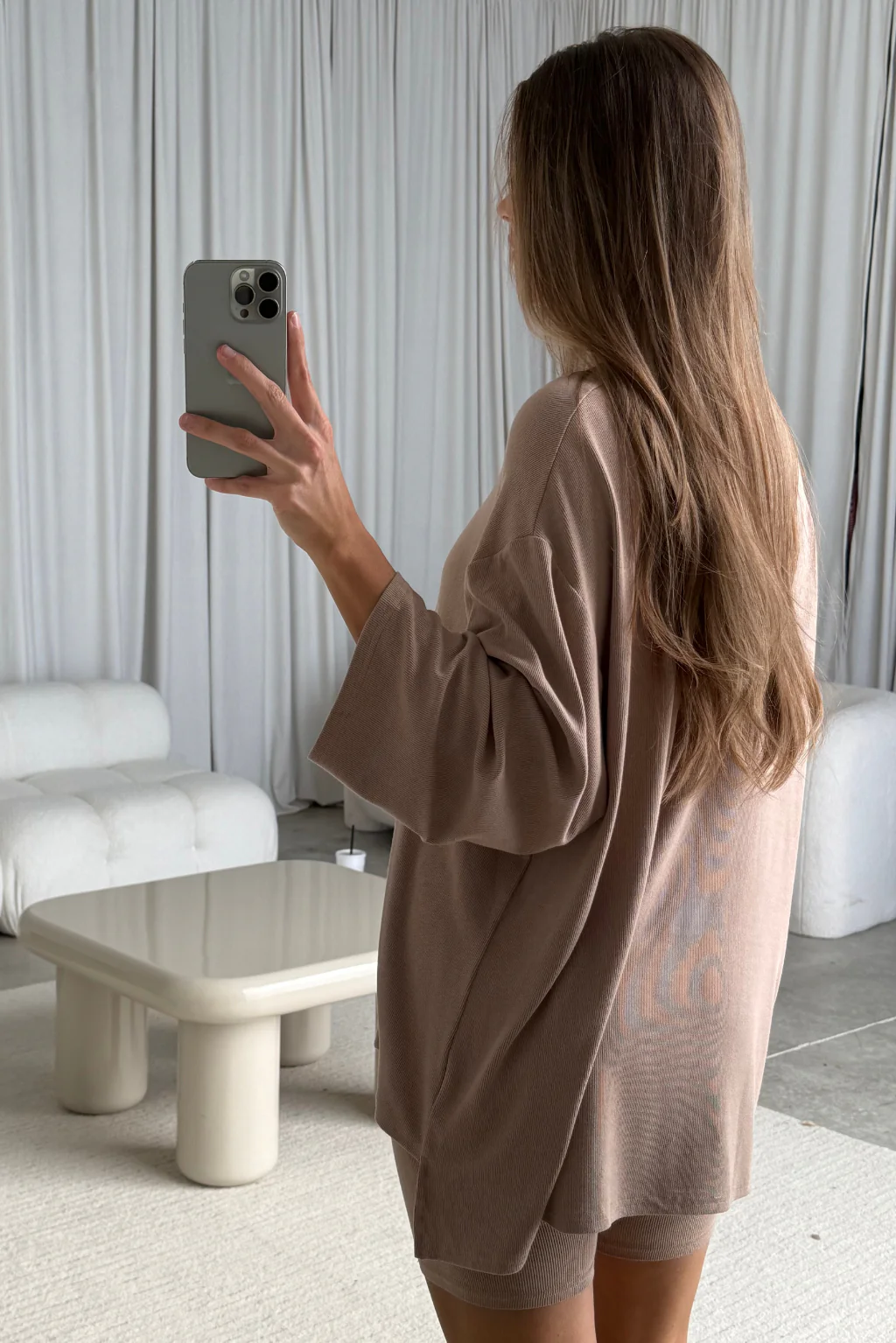 All Weekend Long Set Short Sleeves Biscotti - Image 4