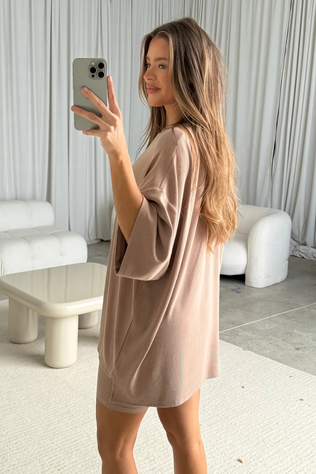 All Weekend Long Set Short Sleeves Biscotti - Image 6