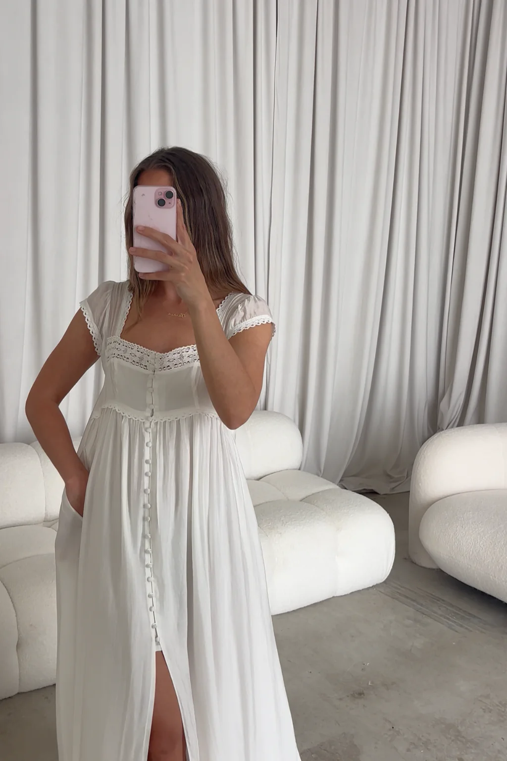 Amelie Maxi Dress in Off-White *5/31 PRE-ORDER* - Image 10