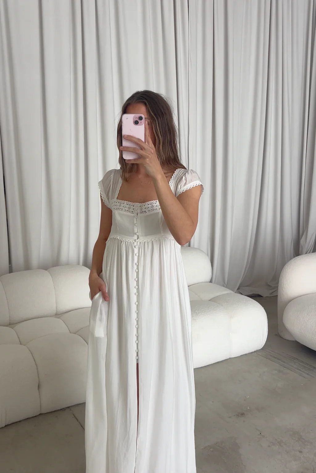 Amelie Maxi Dress in Off-White *5/31 PRE-ORDER* - Image 13
