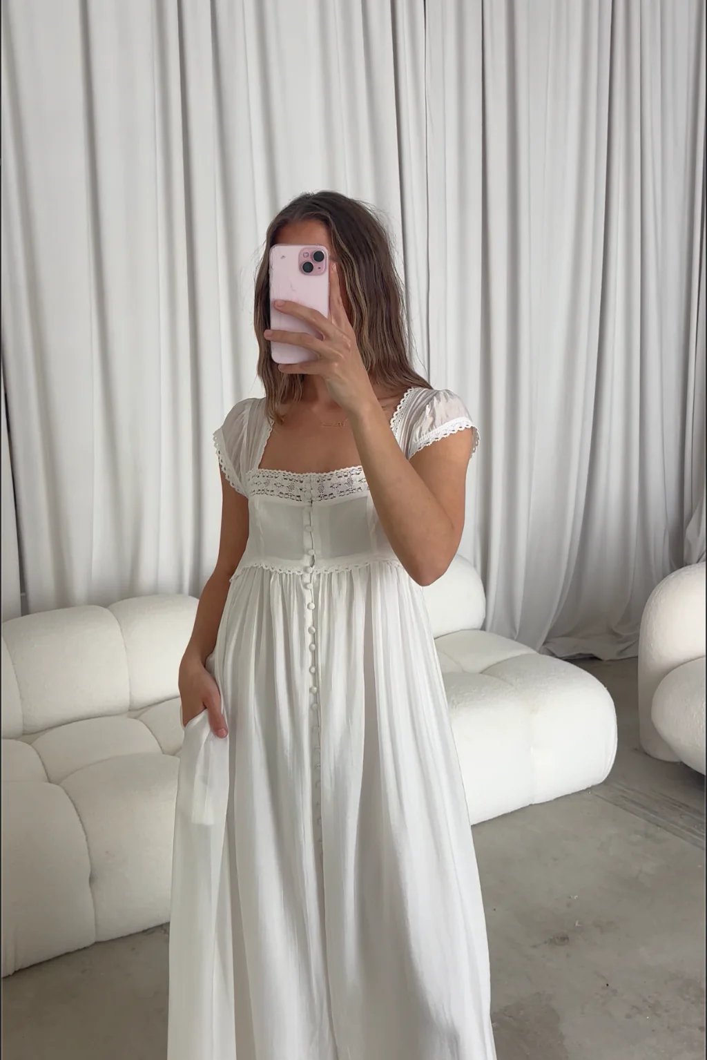 Amelie Maxi Dress in Off-White *5/31 PRE-ORDER* - Image 14