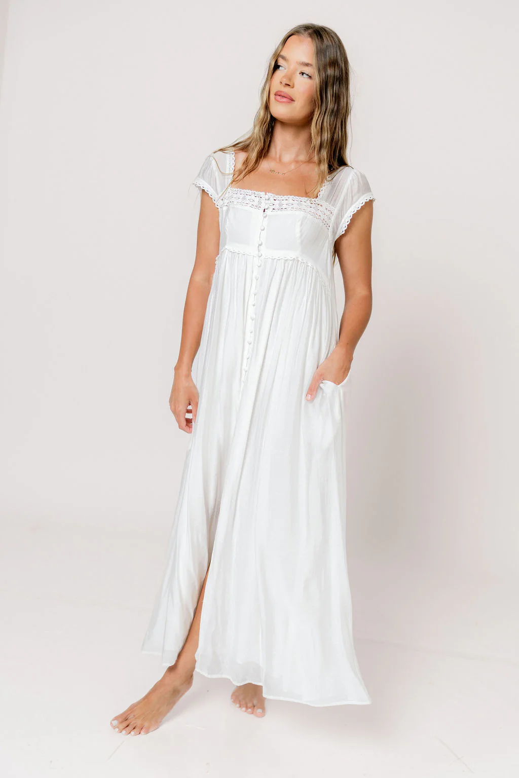Amelie Maxi Dress in Off-White *5/31 PRE-ORDER* - Image 15