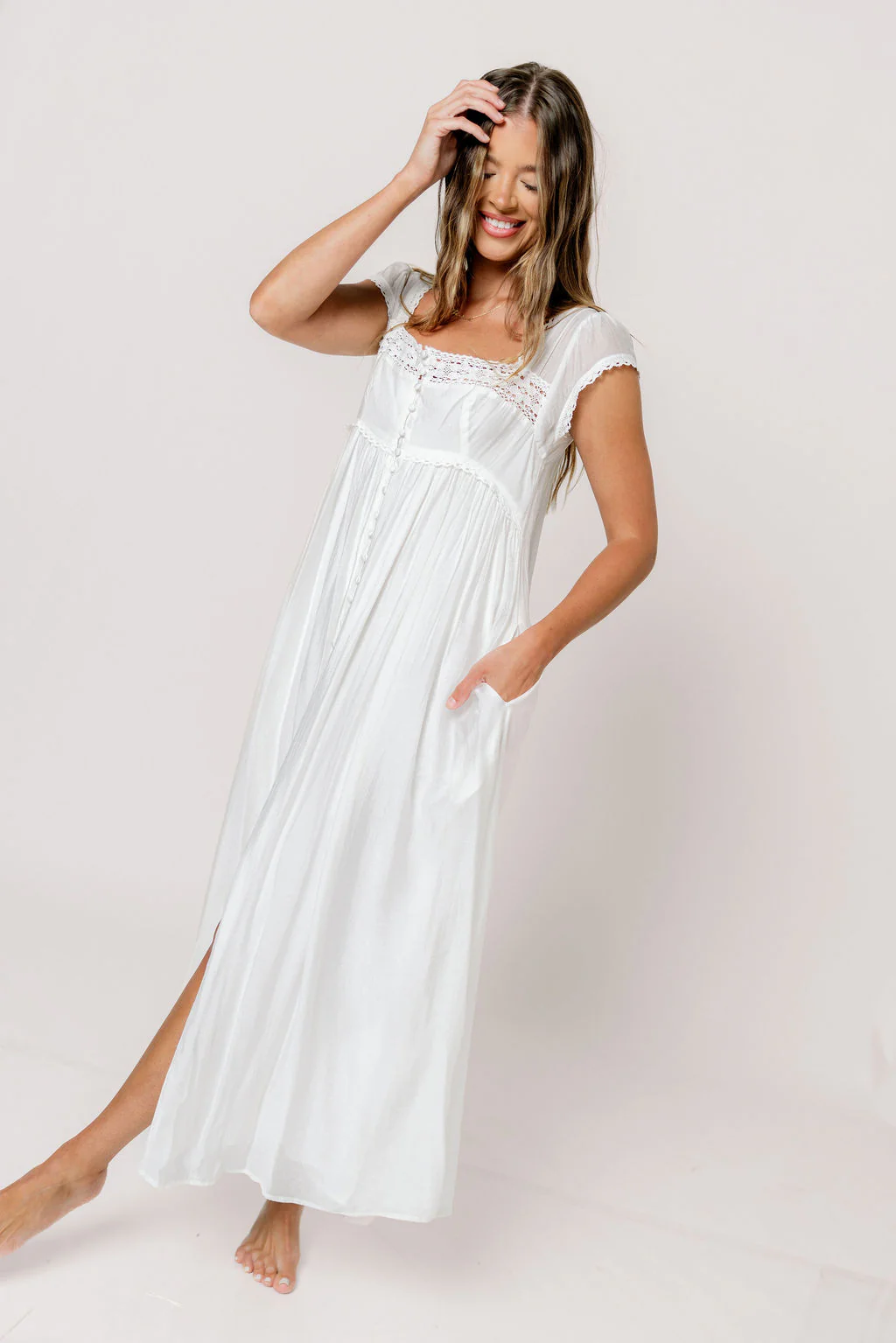 Amelie Maxi Dress in Off-White *5/31 PRE-ORDER* - Image 5