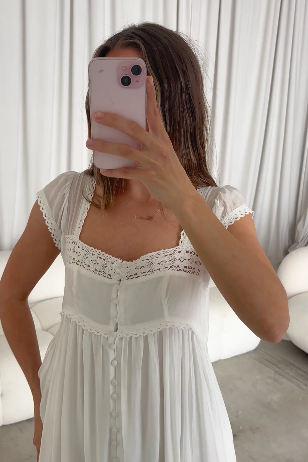Amelie Maxi Dress in Off-White *5/31 PRE-ORDER* - Image 6