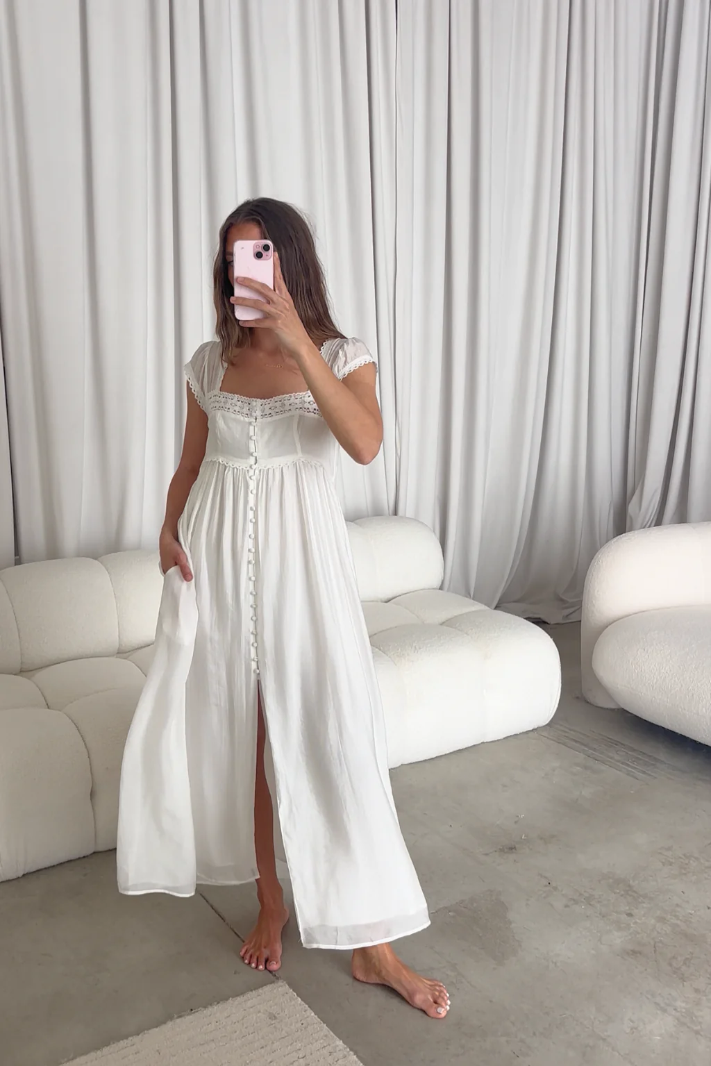 Amelie Maxi Dress in Off-White *5/31 PRE-ORDER* - Image 8