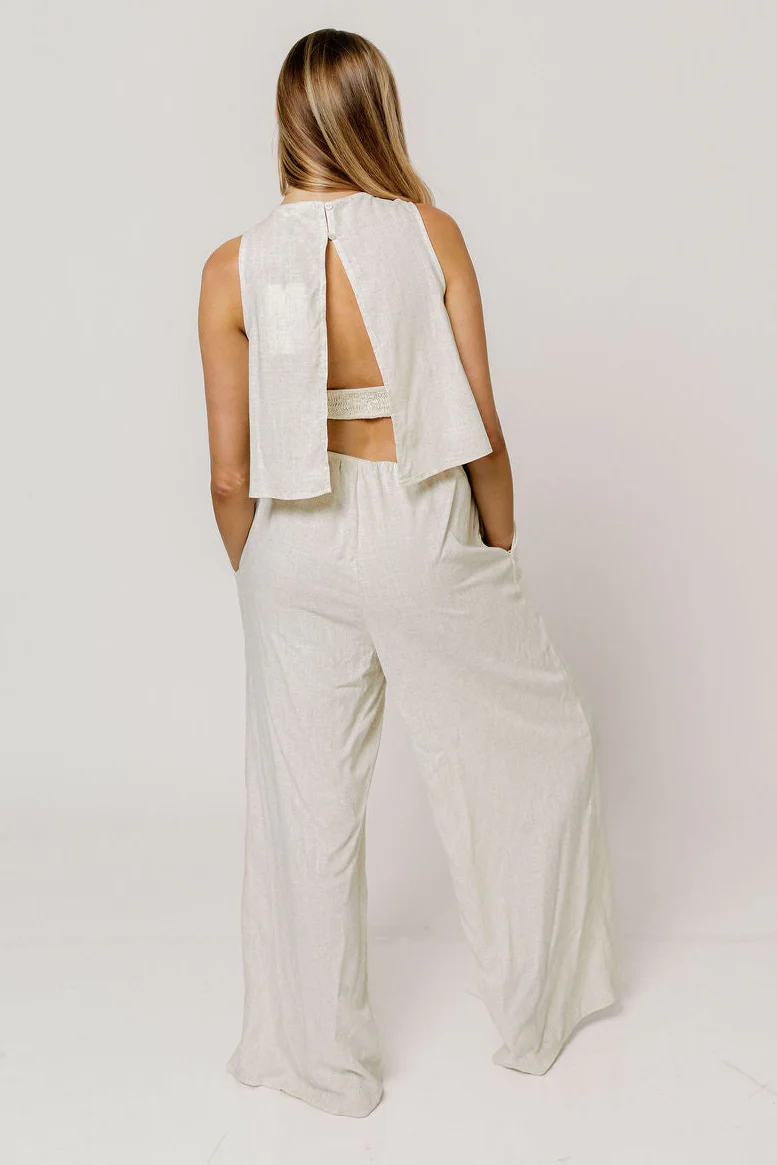 Angie Jumpsuit in Natural - Image 3