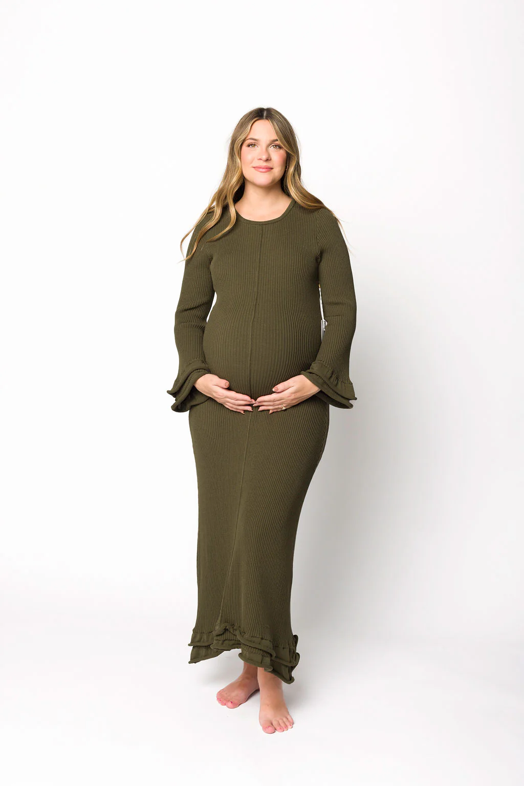 Arlet Dress in Olive - Bump Friendly *Final Sale* - Image 12