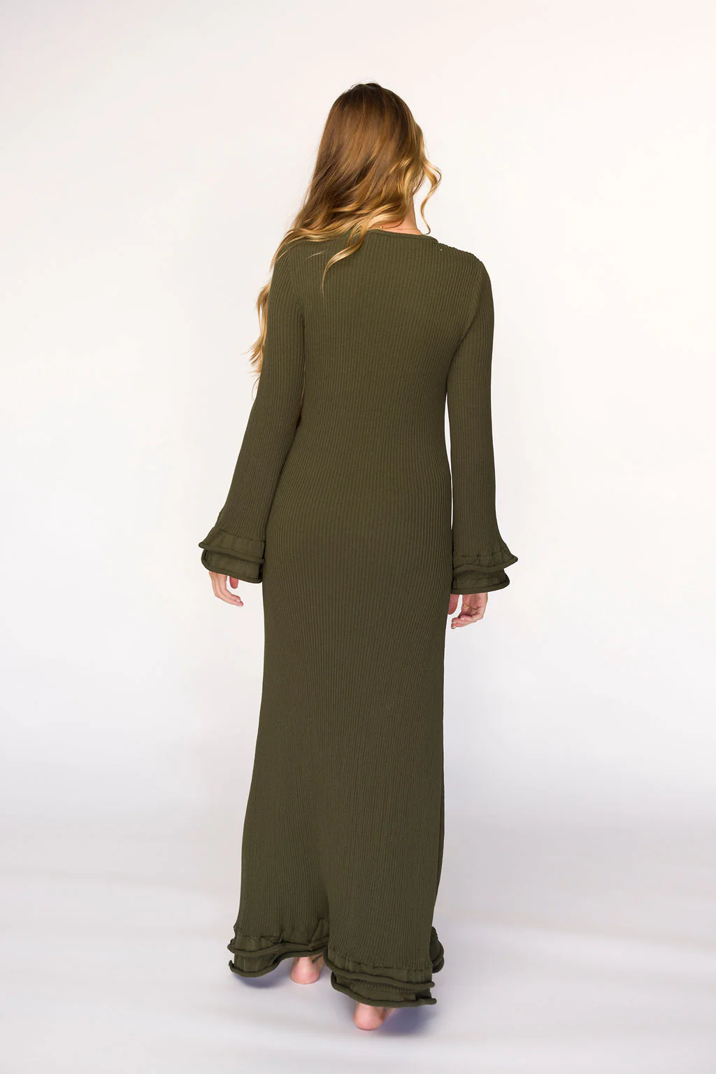 Arlet Dress in Olive - Bump Friendly *Final Sale* - Image 5
