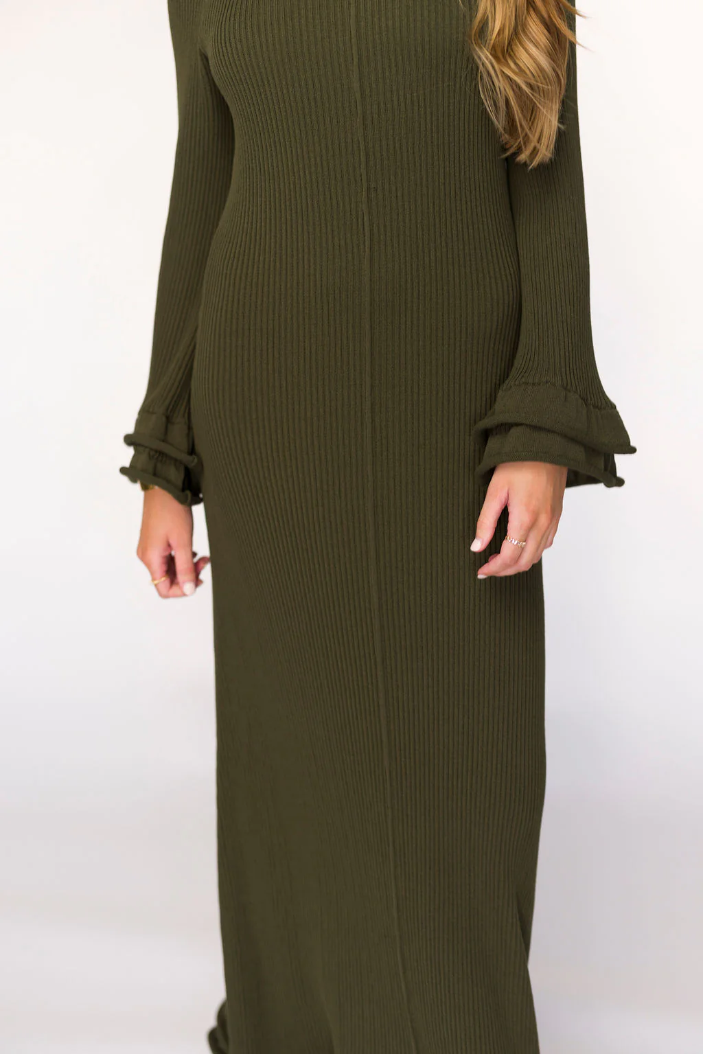 Arlet Dress in Olive - Bump Friendly *Final Sale* - Image 8
