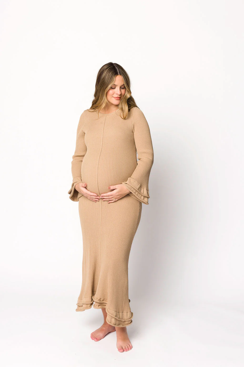 Arlet Dress in Taupe - Bump Friendly *Final Sale* - Image 13