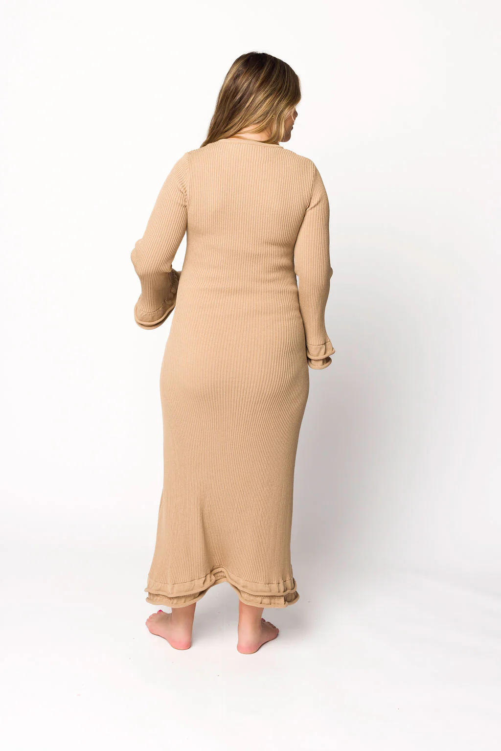Arlet Dress in Taupe - Bump Friendly *Final Sale* - Image 14
