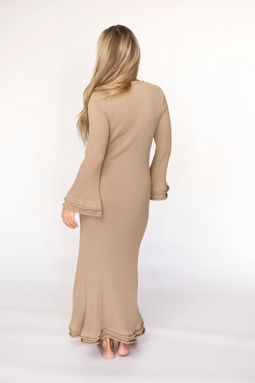 Arlet Dress in Taupe - Bump Friendly *Final Sale* - Image 7