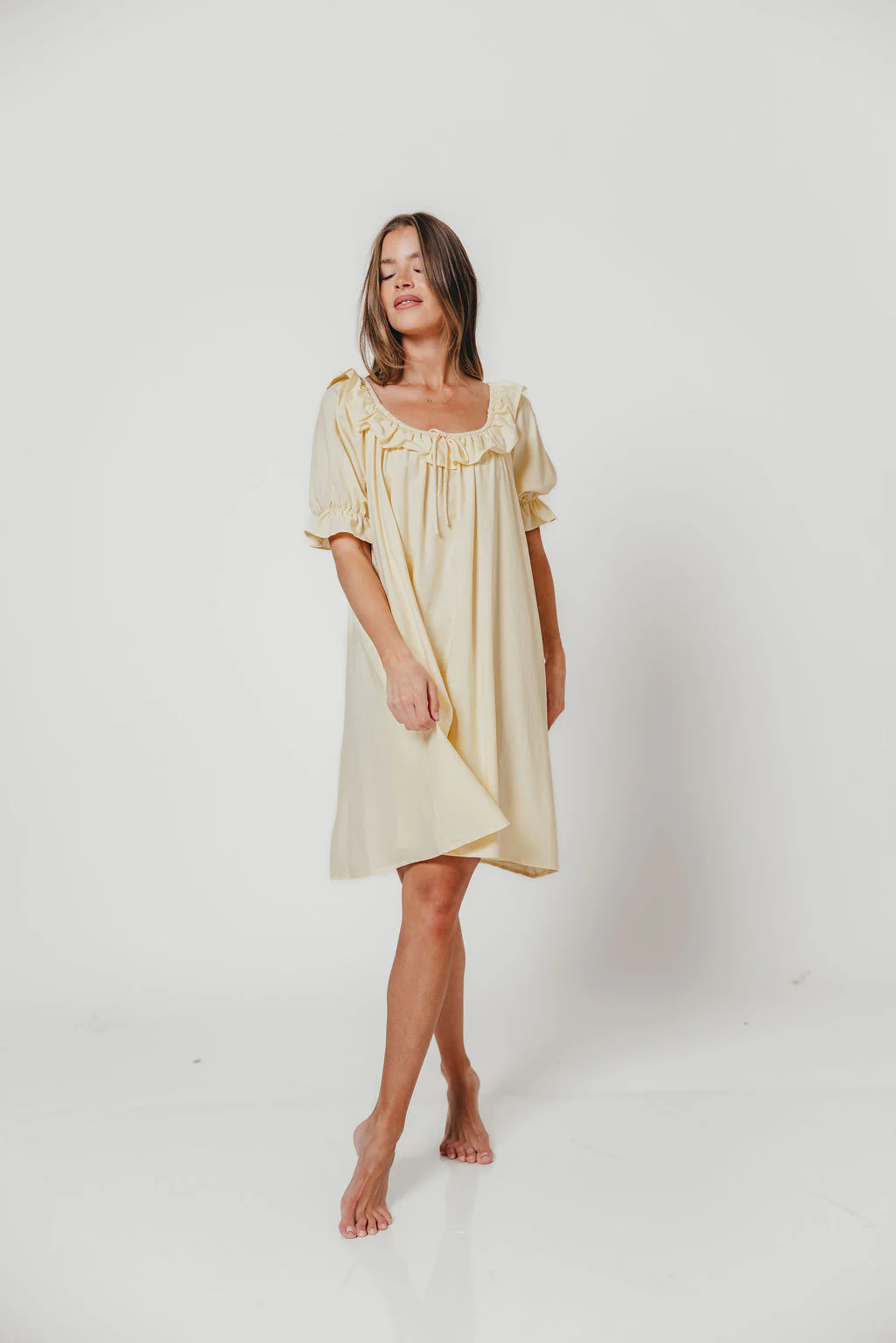 Betty Mini Dress in Butter - Image 10
