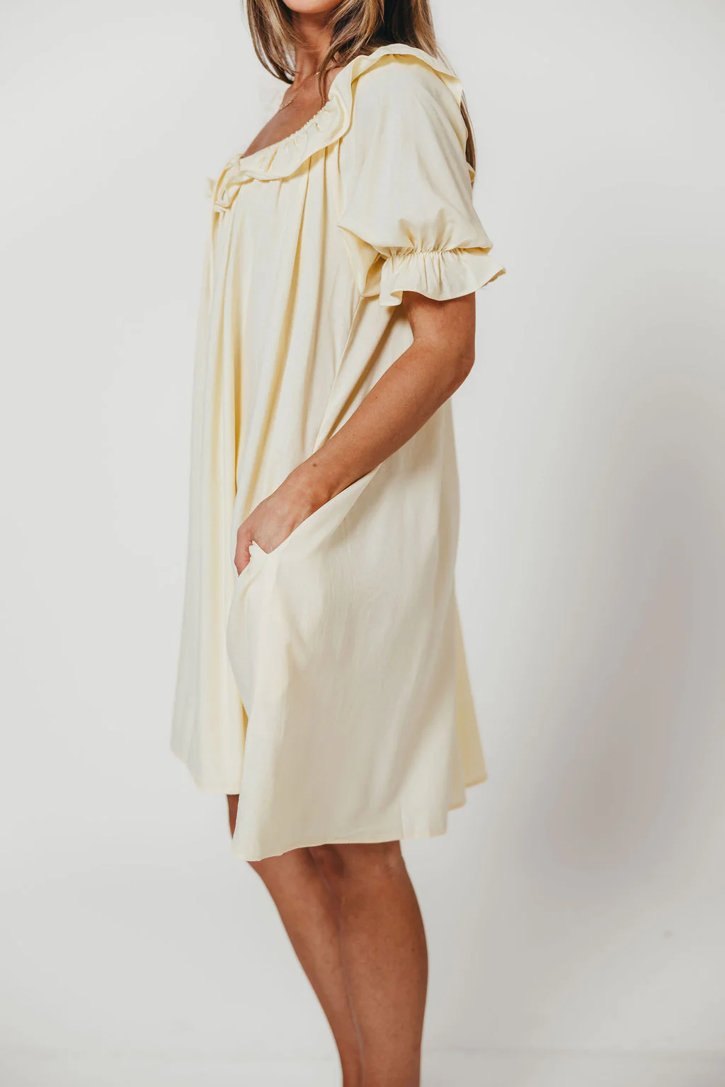 Betty Mini Dress in Butter - Image 11