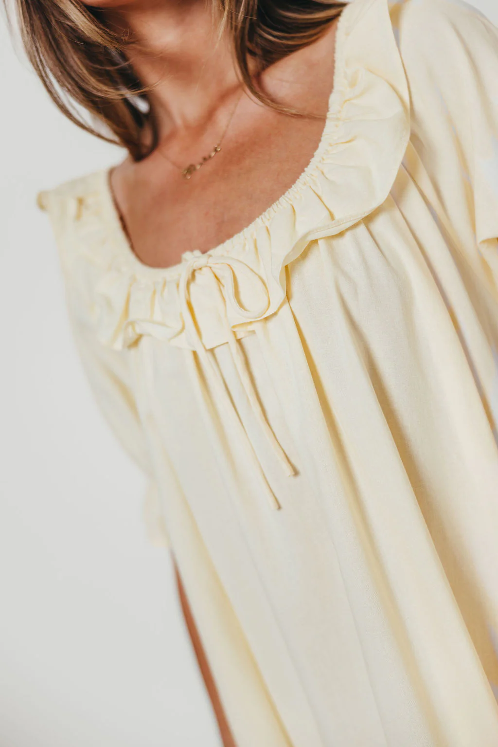Betty Mini Dress in Butter - Image 3