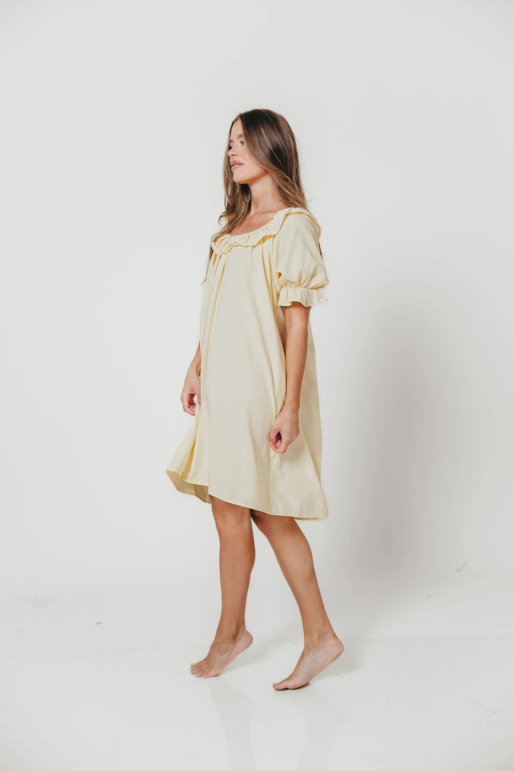 Betty Mini Dress in Butter - Image 7
