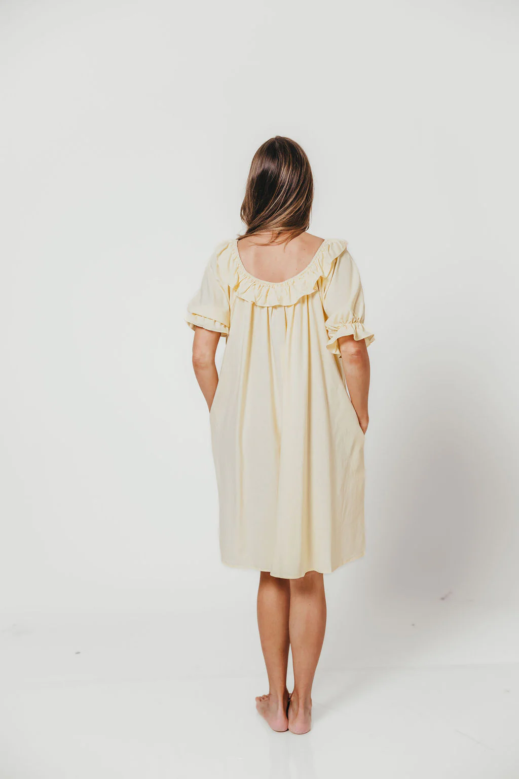 Betty Mini Dress in Butter - Image 8