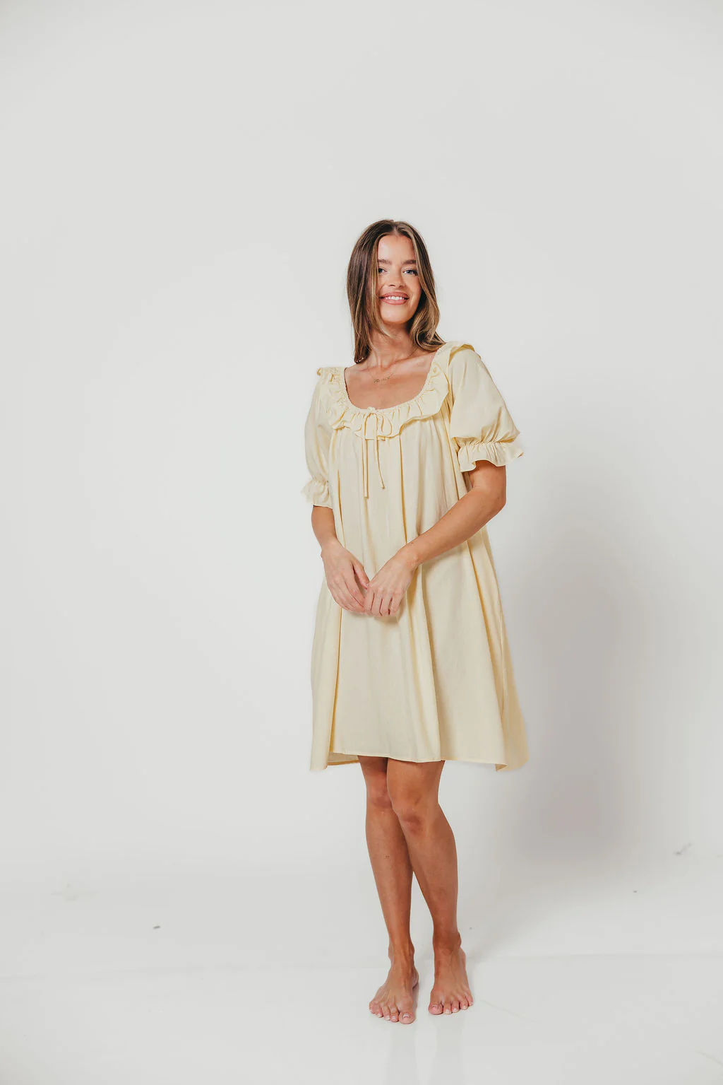 Betty Mini Dress in Butter - Image 9