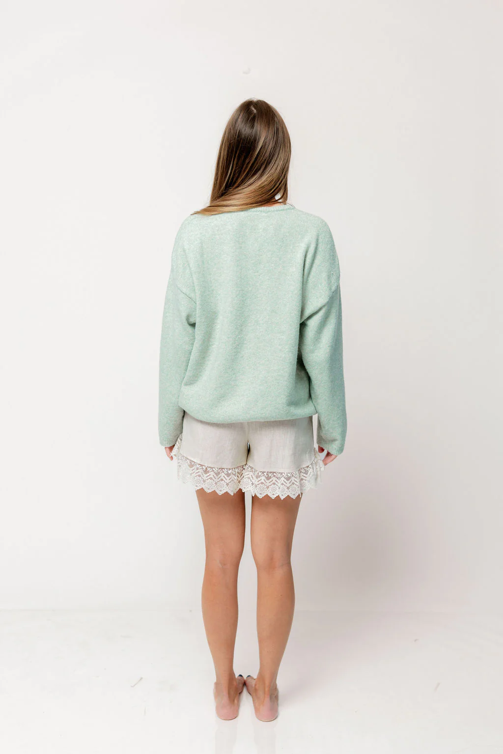 Aurora Cardigan Top in Mint - Image 7