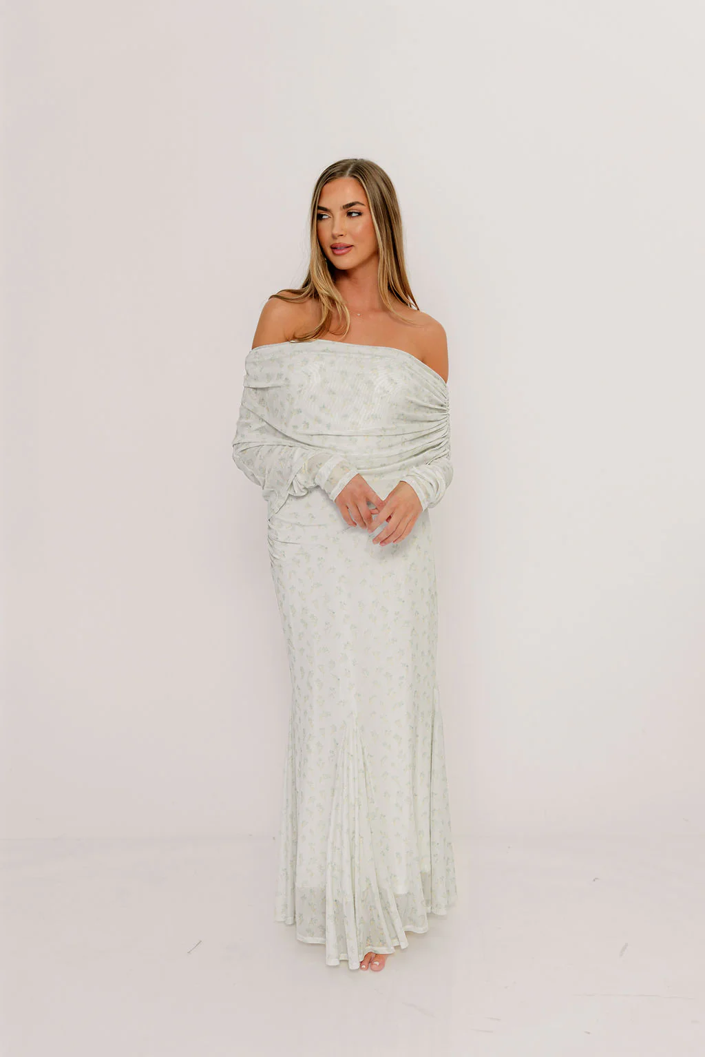 Azaleia Maxi Dress in Muted Sage - Size up for Bump