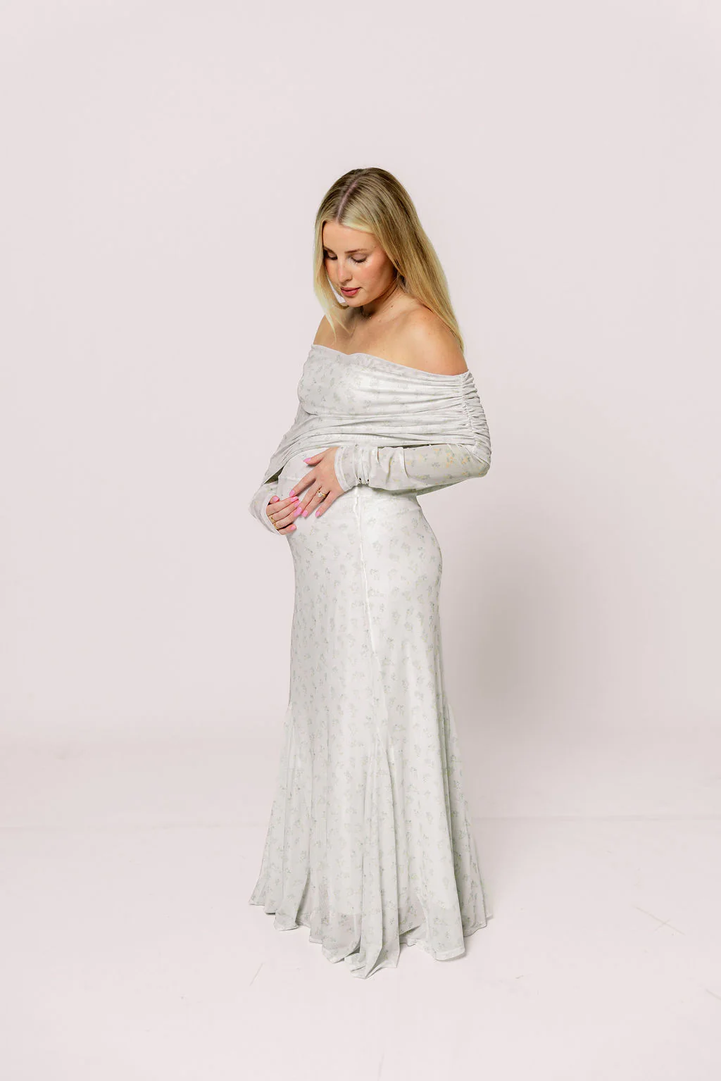 Azaleia Maxi Dress in Muted Sage - Size up for Bump - Image 10