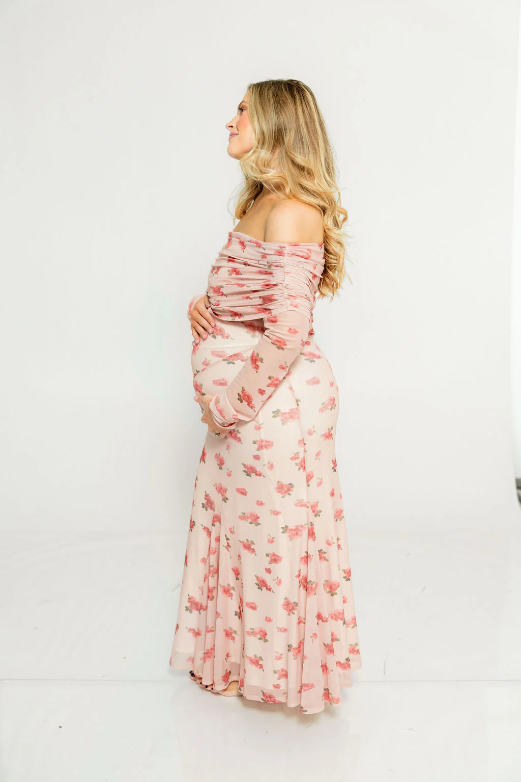 Azaleia Maxi Dress in Pink - Bump Friendly (size up for maternity) - Image 15