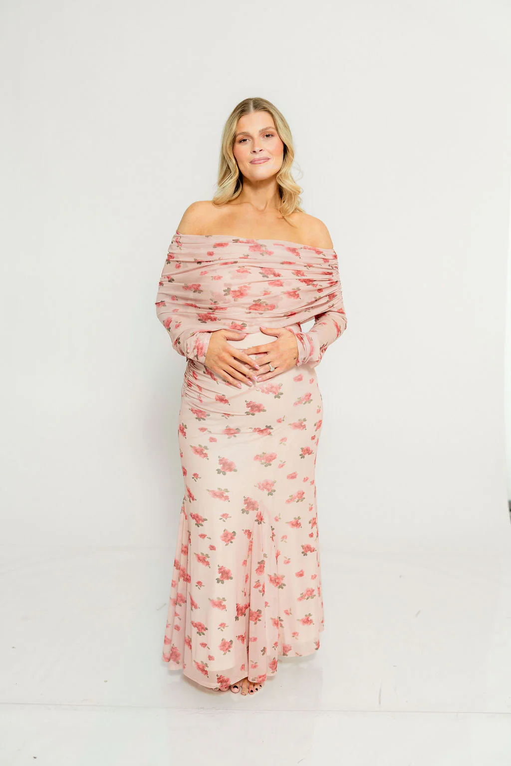 Azaleia Maxi Dress in Pink - Bump Friendly (size up for maternity) - Image 17