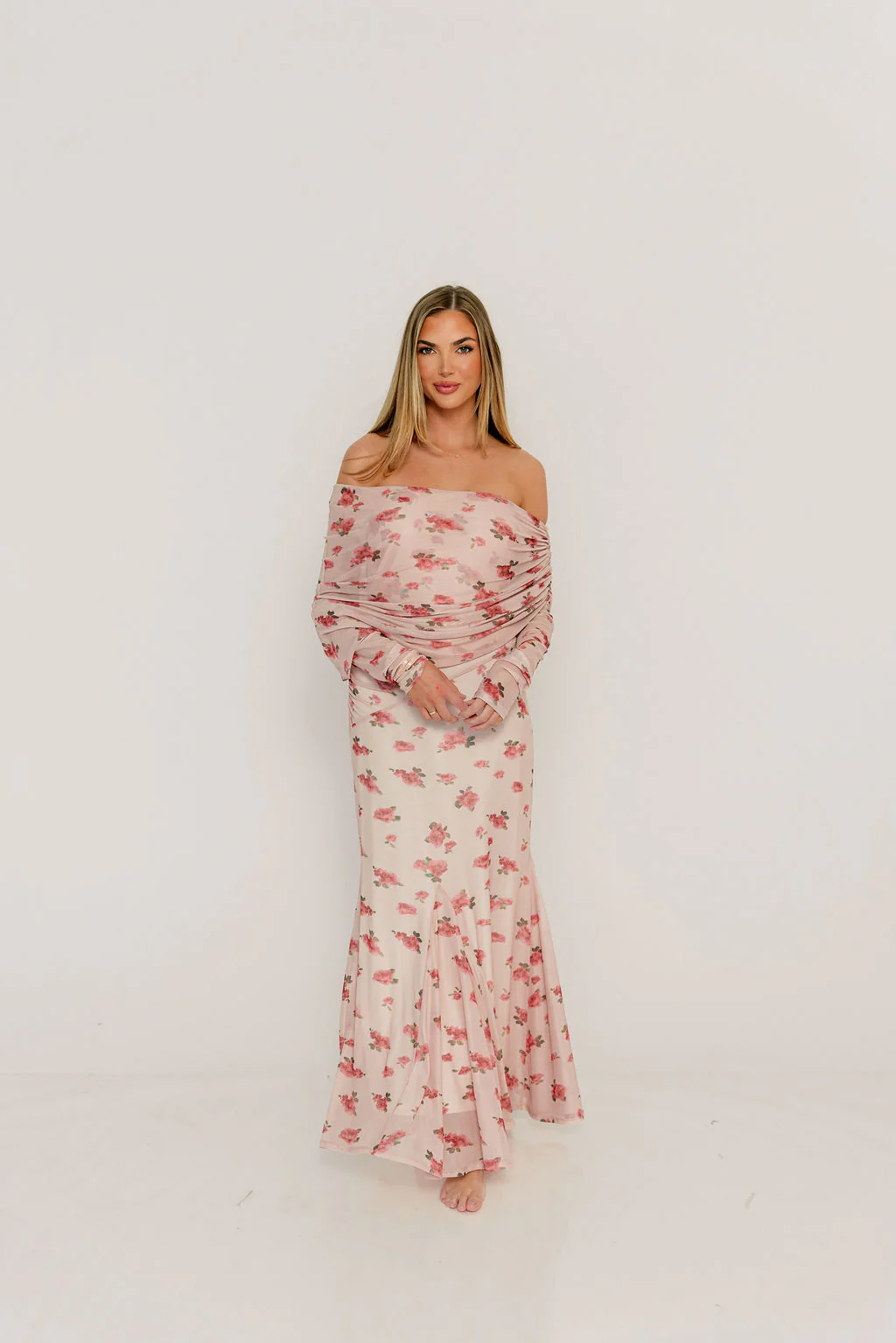 Azaleia Maxi Dress in Pink - Bump Friendly (size up for maternity) - Image 18