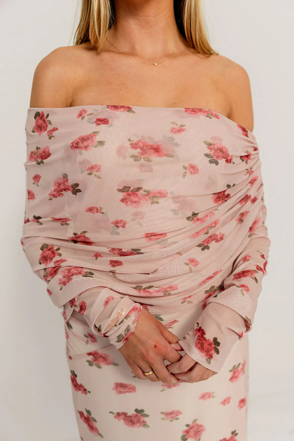 Azaleia Maxi Dress in Pink - Bump Friendly (size up for maternity) - Image 24