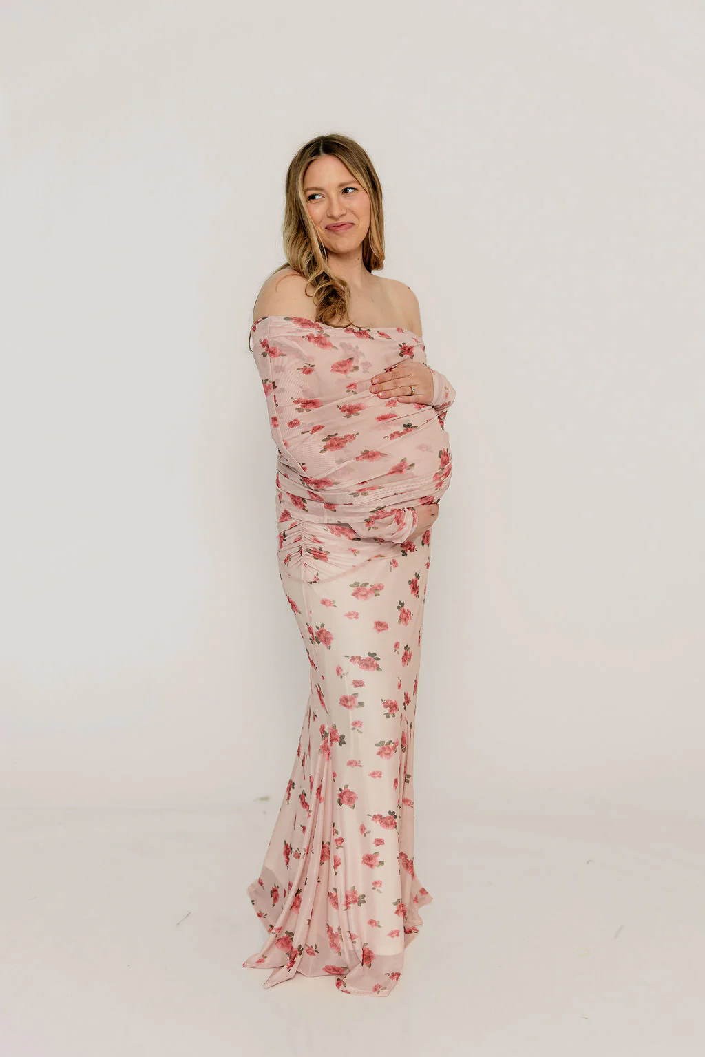 Azaleia Maxi Dress in Pink - Bump Friendly (size up for maternity) - Image 26
