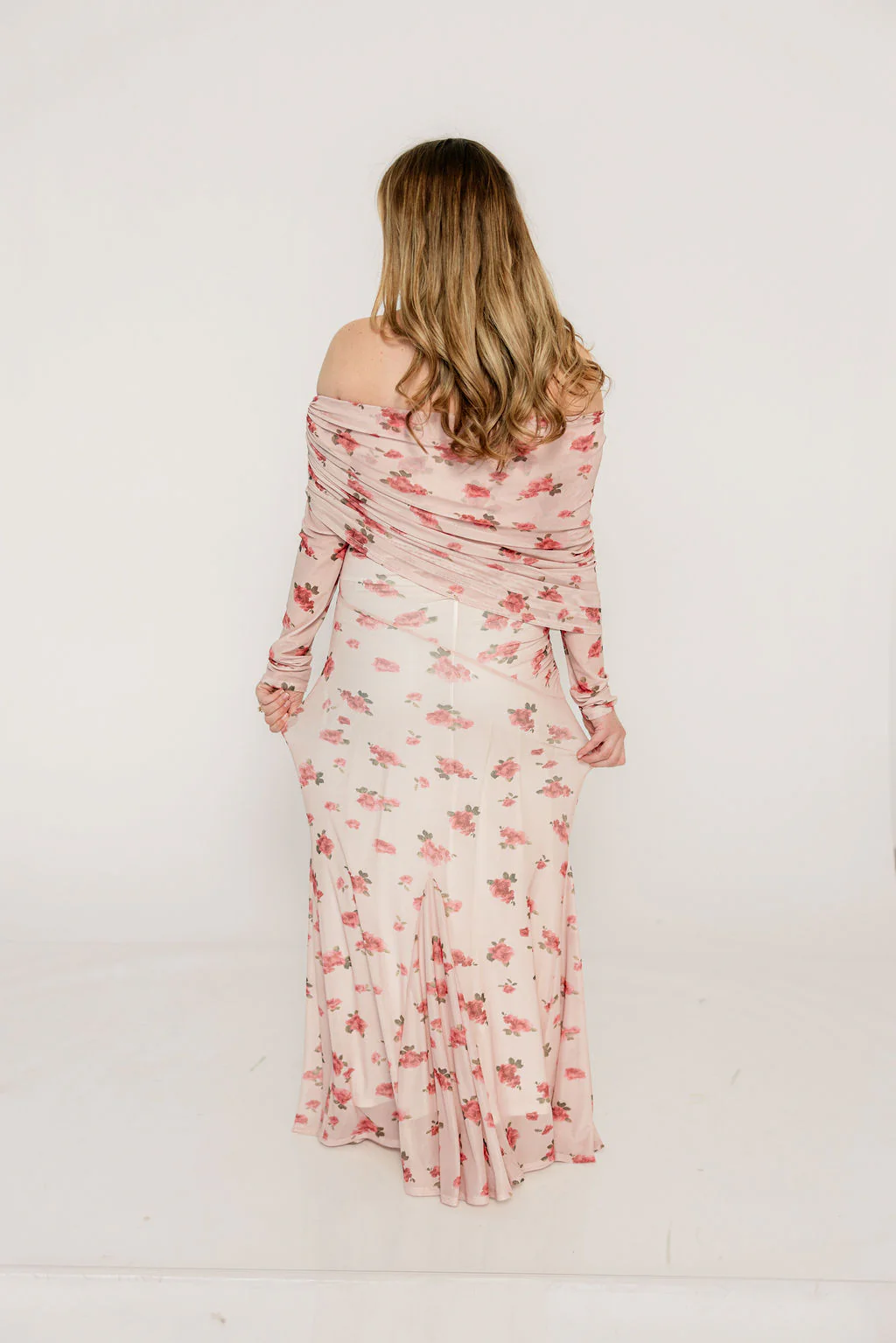 Azaleia Maxi Dress in Pink - Bump Friendly (size up for maternity) - Image 29