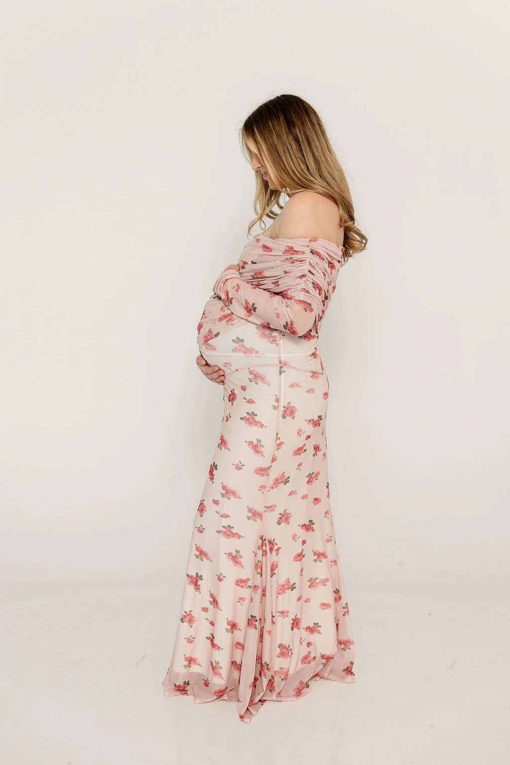 Azaleia Maxi Dress in Pink - Bump Friendly (size up for maternity) - Image 5