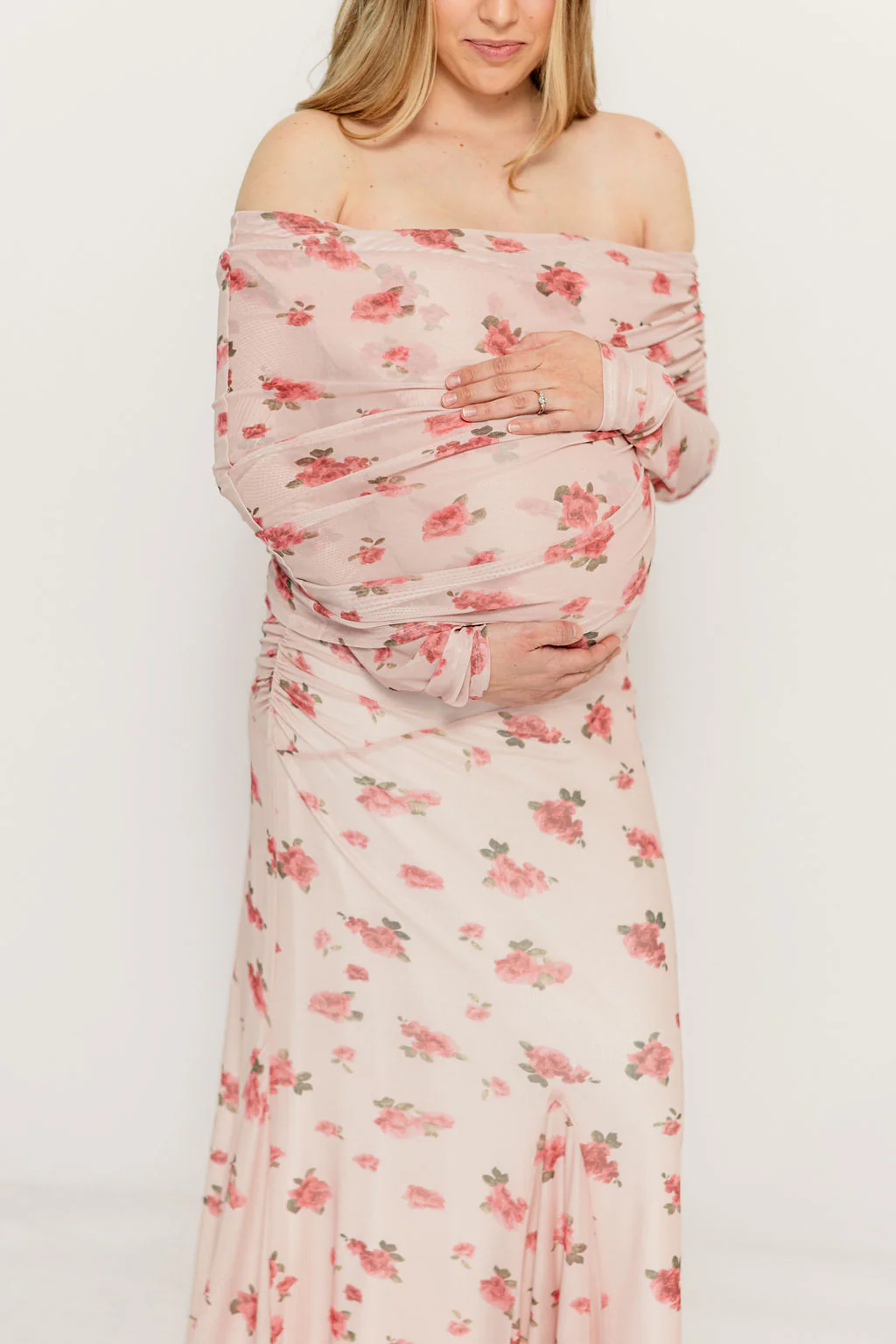 Azaleia Maxi Dress in Pink - Bump Friendly (size up for maternity) - Image 6