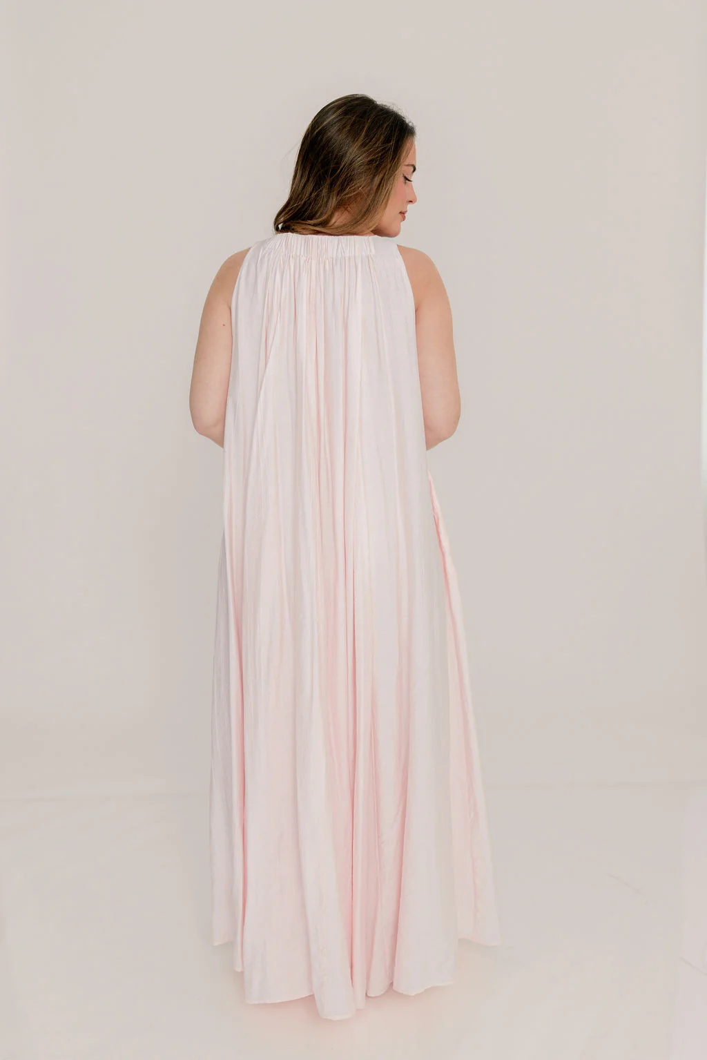 Becca Maxi Dress in Pale Pink - Bump Friendly - Image 17