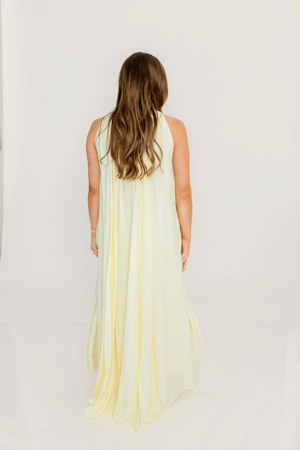 Becca Maxi Dress in Pale Yellow - Bump Friendly - Image 15