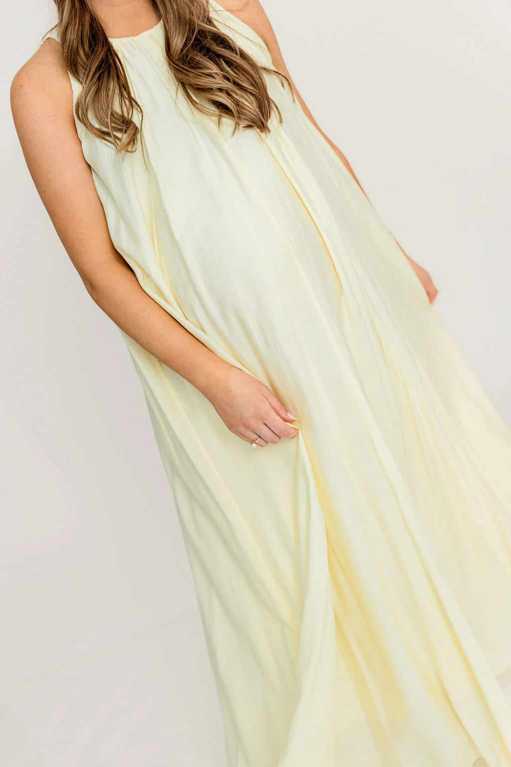 Becca Maxi Dress in Pale Yellow - Bump Friendly - Image 16