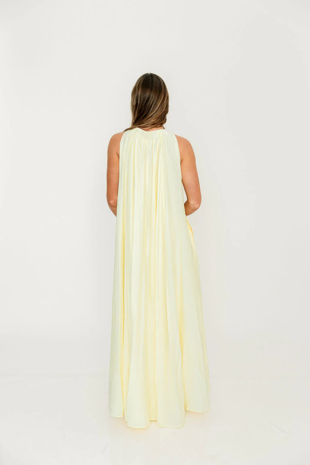 Becca Maxi Dress in Pale Yellow - Bump Friendly - Image 22