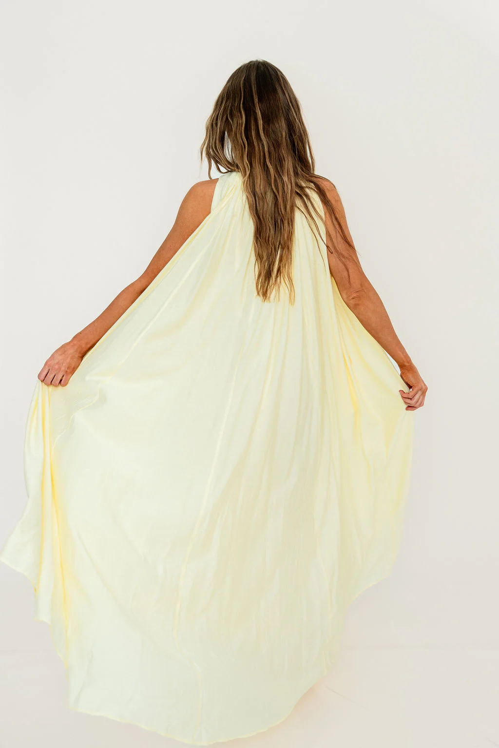 Becca Maxi Dress in Pale Yellow - Bump Friendly - Image 26