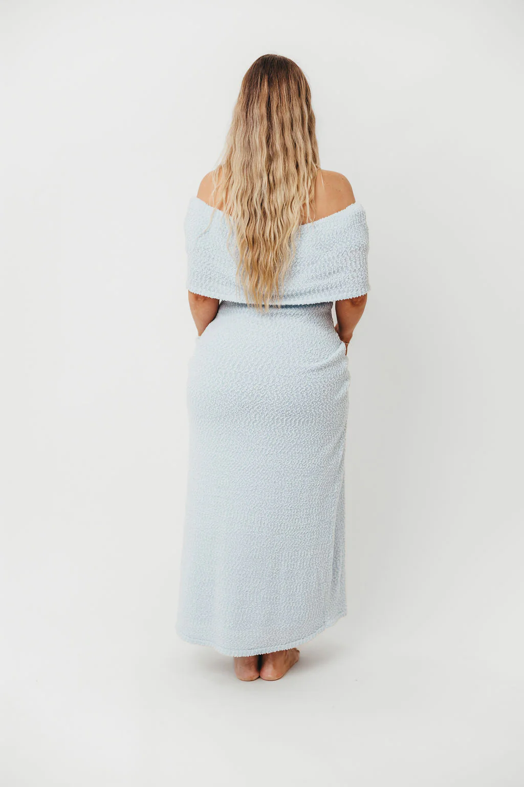 Brit Maxi Dress in Dusty Blue - Bump Friendly - Image 10
