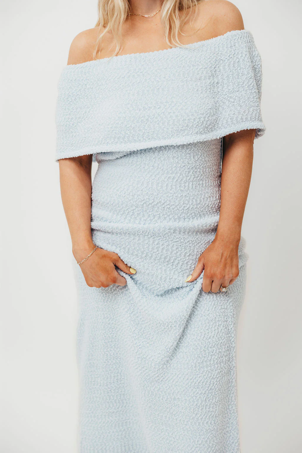 Brit Maxi Dress in Dusty Blue - Bump Friendly - Image 11