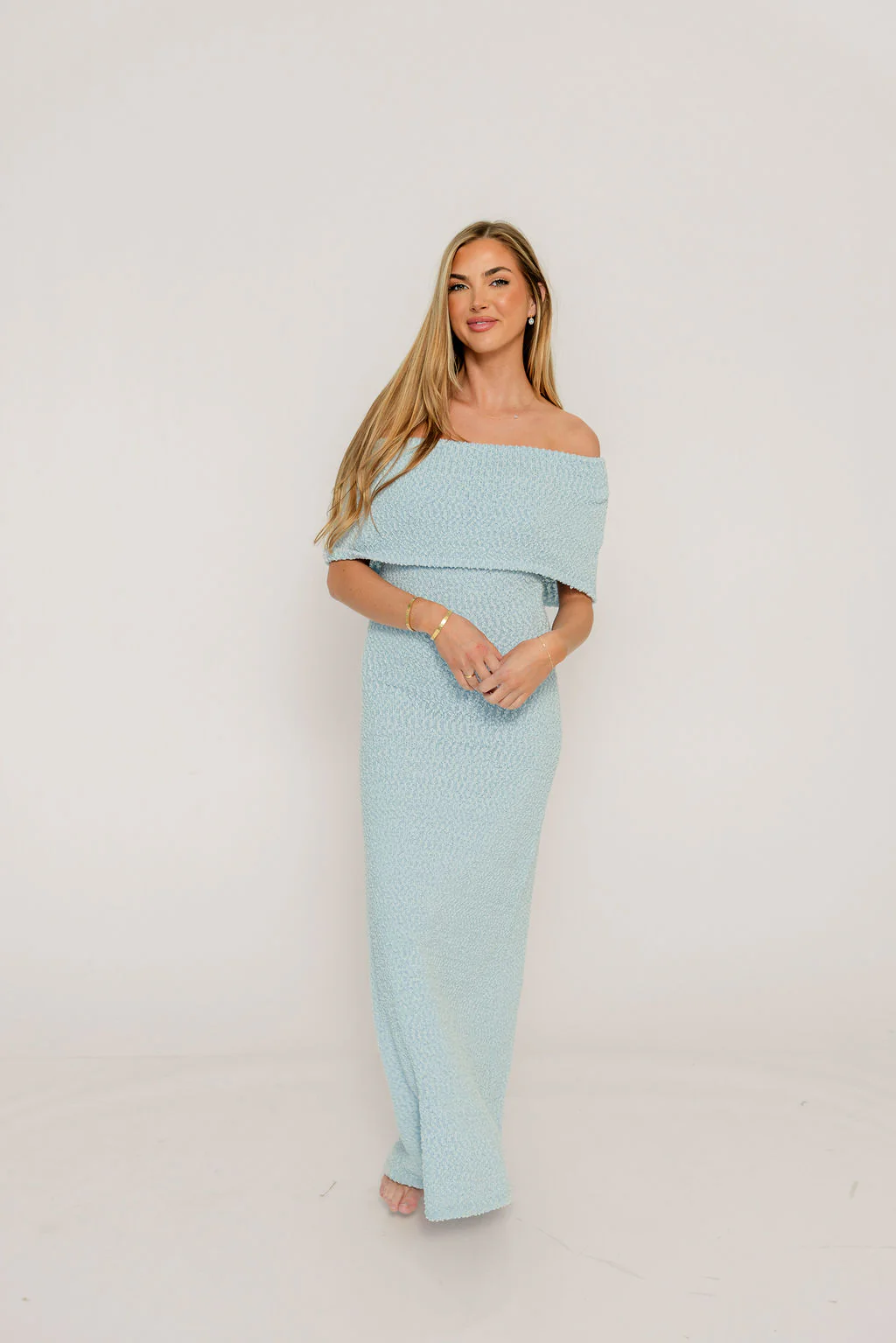 Brit Maxi Dress in Dusty Blue - Bump Friendly - Image 13