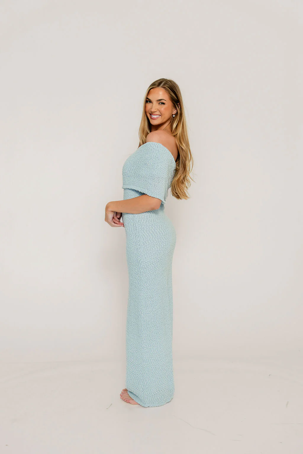 Brit Maxi Dress in Dusty Blue - Bump Friendly - Image 14