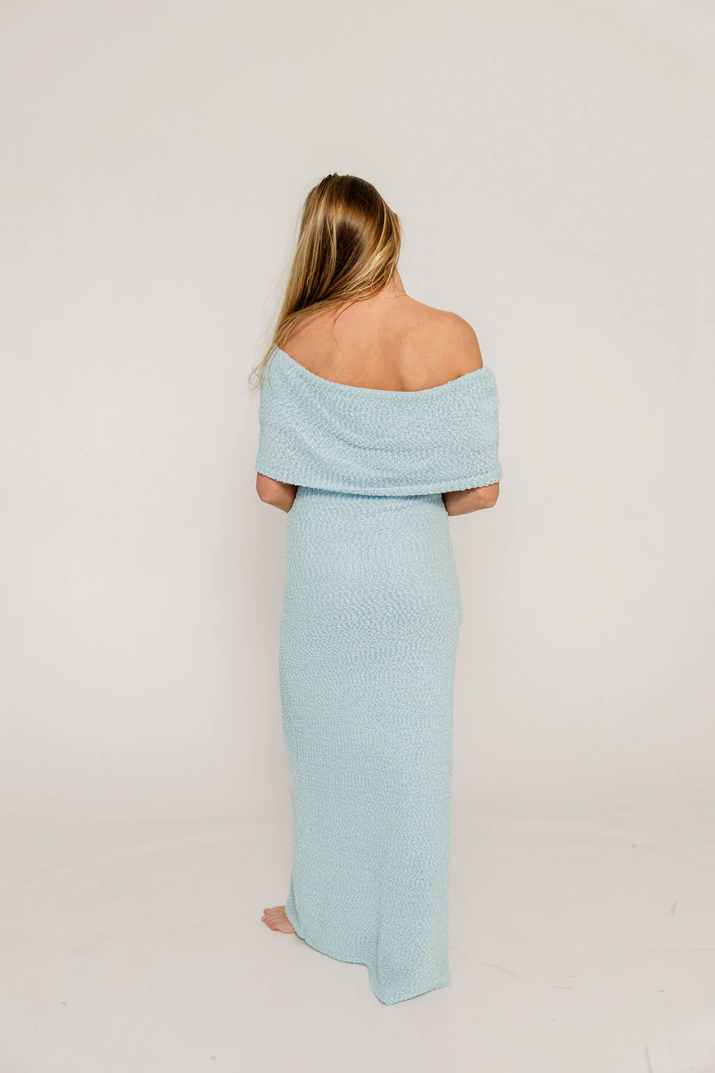 Brit Maxi Dress in Dusty Blue - Bump Friendly - Image 15